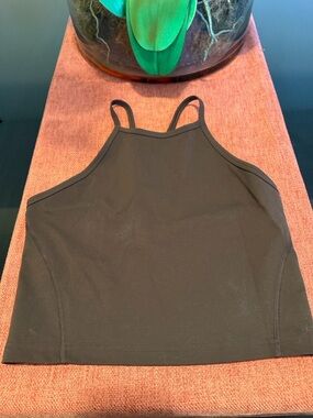 Lululemon Wunder Train Strappy Cropped Tank - Chocolate